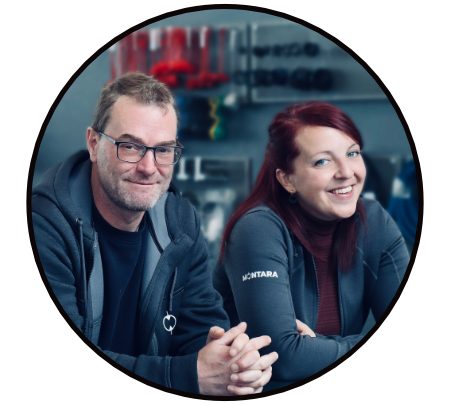 Dieses Foto zeigt Herbert Bernsteiner und Barbara Lenhard die Geschäftsführung der MONTARA GmbH