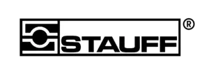 Logo des deutschen Herstellers STAUFF, bekannt für grüne Polypropylen Rohrschellen und Schlauchschellen