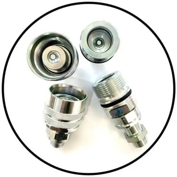 Hydraulik Schraubkupplungen mit Kegelventil